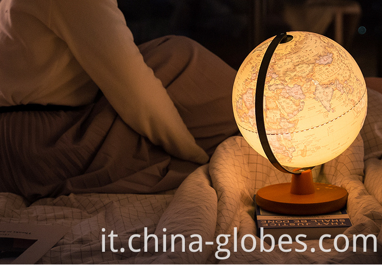 lighted world globes